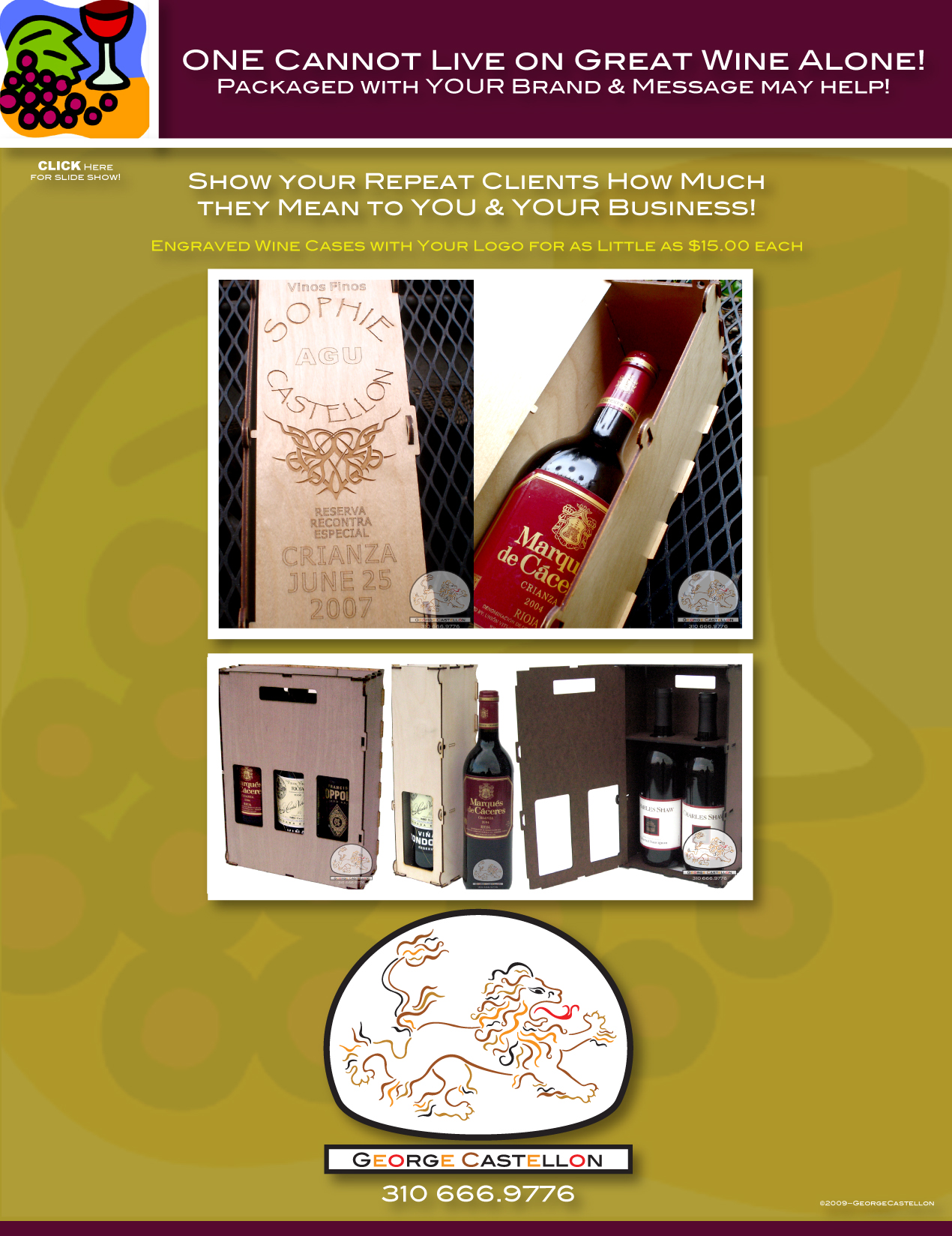 George Castellon flyer