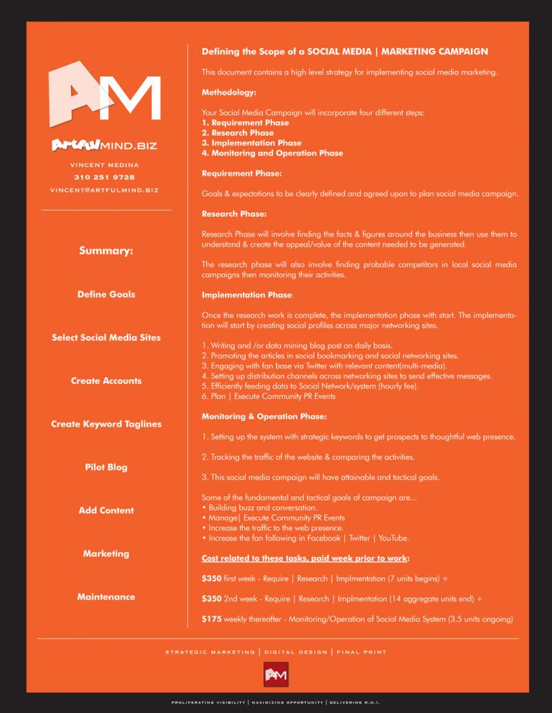 Social Media SOW + Pricing Grid